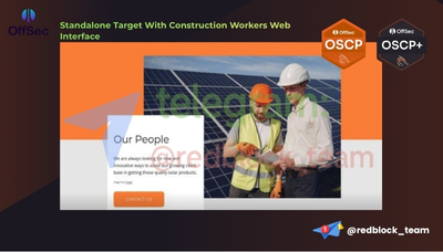 OSCP+ Standalone Target With Construction Workers Web Interface